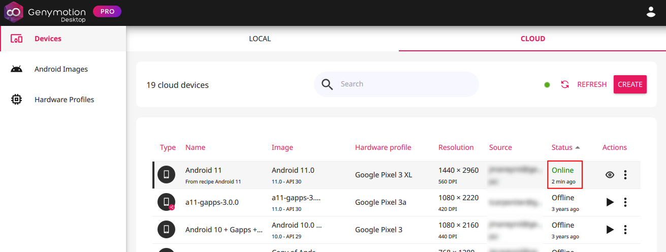 Cloud instance started