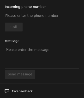 Phone widget